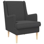vidaXL Fauteuil Gris foncé Bouclé