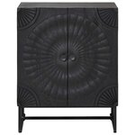 vidaXL Buffet Noir 55 x 30 x 70 cm