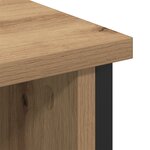 Meuble TV vidaXL en chêne artisan 100x35x45 cm en bois d'ingénierie et acier