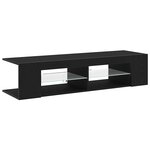 vidaXL Meuble TV Noir 135 x 39 x 30 cm Bois d'ingénierie
