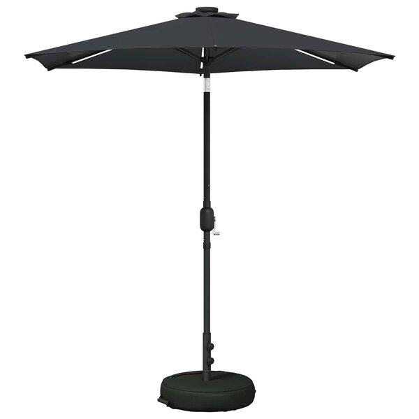 vidaXL Parasol de jardin avec lumières LED et base 230 x 230 cm