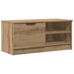 vidaXL Meuble TV chêne artisanal 80x35x36 5 cm bois d'ingénierie
