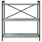 vidaXL Étagère Sonoma gris 80 x 30 x 85 cm Bois d'ingénierie