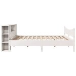 vidaXL Cadre de lit sans matelas blanc 180x200 cm bois massif de pin