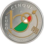 Pièce de monnaie 5 euro Italie 2023 argent BE – Aéronautique militaire (force aérienne italienne)