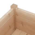 vidaXL Jardinières d'extérieur 2 Pièces 70x70x70 cm bois de pin massif
