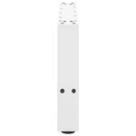 vidaXL Pieds de table basse Blanc 2 pièces 50 x (30-31) cm Acier