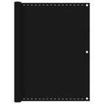 vidaXL Écran de balcon Noir 120x300 cm PEHD