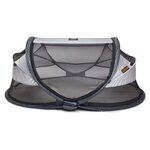 DERYAN Lit d'enfant de voyage avec moustiquaire Luxe Argenté