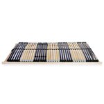 vidaXL Sommier à lattes avec 42 lattes 7 zones 140 x 200 cm