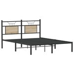 vidaXL Cadre de lit sans matelas chêne sonoma 140x190 cm