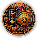 Monnaie TIME IS MONEY 5 Oz Medaille Cuivre (PRÉCOMMANDE)