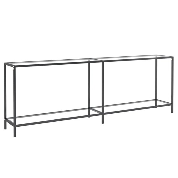 vidaXL Table console Transparent 220x35x75 5 cm Verre trempé