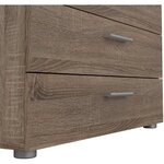 TVILUM Commode 4 tiroirs - Chene Truffe - L 80 x P 40 x H 68,5 cm - TYHJA