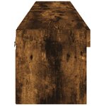 vidaXL Meubles TV avec lumières LED 2 Pièces chêne fumé 60x30x30 cm