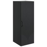 vidaXL Armoire Murale 33 x 34 5 x 90 cm Bois d'ingénierie Noir