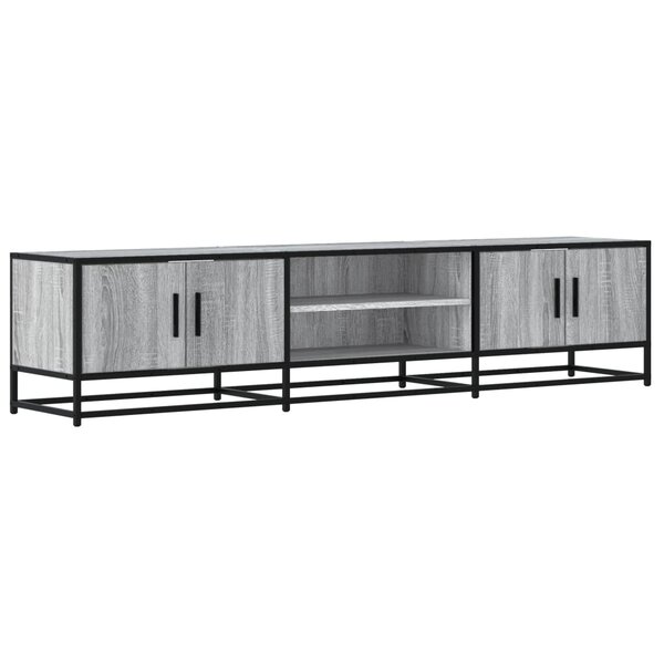 vidaXL Meuble TV sonoma gris 180x35x41 cm bois d'ingénierie