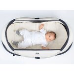 DERYAN Lit d'enfant de voyage Infant Baby avec moustiquaire Crème