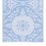 vidaXL Tapis d'extérieur Bleu azuré 80x150 cm PP