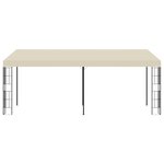 vidaXL Belvédère mural 3x6 m Crème Tissu