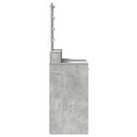 vidaXL Table de Toilette Gris 100 x 41 x 140 cm Bois d'ingénierie