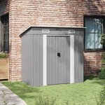 vidaXL Abri de jardin Métal Gris
