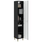 vidaXL Ensemble de Meubles 2 Pièces Noir Bois d'ingénierie