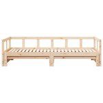 vidaXL Lit de jour sans matelas 90x200 cm bois de pin massif