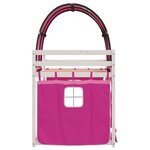 vidaXL Lit superposé sans matelas rose 80x200 cm bois de pin massif