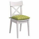 vidaXL Coussins de siège 2 Pièces Vert clair 40 x 40 x 6 cm tissu