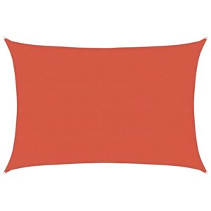 vidaXL Voile d'ombrage 160 g/m² Terre cuite 5x7 m PEHD