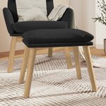 vidaXL Repose-pied Noir 45x29 5x35 cm Velours