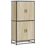 vidaXL Buffet haut chêne sonoma 68x35x139 cm bois d'ingénierie