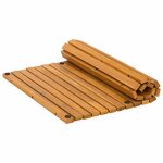 vidaXL Tapis de bain Marron 60 x 40 cm Bois d'Acacia Massif