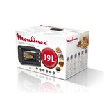 Moulinex ox444810 - mini four grill - 19l - 1380 w - grill 740 w - chaleur tournante - noir