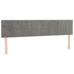 vidaXL Sommier à lattes de lit et matelas Gris clair 200x200cm Velours