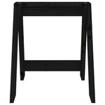 vidaXL Tabourets lot de 2 noir 40x40x45 cm bois massif de pin