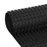 vidaXL Feuille de drainage nervurée Noir 0 5 x 20 m HDPE