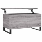 vidaXL Table basse Sonoma gris 90x44 5x45 cm Bois d'ingénierie