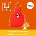 CHEFCLUB BY TEFAL "Urgence enfants affamés" : Poele a crepe, Moule, Mini-spatule, Tablier de cuisine, livret de recettes.