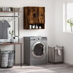 vidaXL Armoire murale chêne fumé 60x31x70 cm bois d'ingénierie