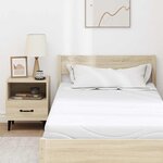vidaXL Matelas Blanc 90 x 190 cm Tissu jacquard
