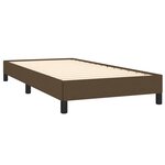vidaXL Cadre de lit sans matelas marron foncé 90x200 cm tissu