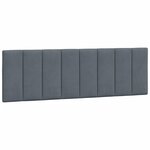 vidaXL Cadre de lit sans matelas gris foncé 160x200 cm velours
