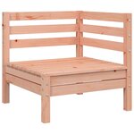vidaXL Canapés d'angle de jardin 2 Pièces bois massif douglas