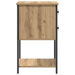 vidaXL Cabinet de chevet 2 Pièces chêne artisanal 32 x 42 x 70 cm