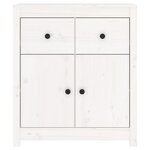 vidaXL Buffet blanc 70x35x80 cm bois massif de pin