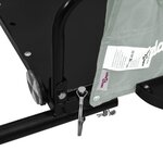 vidaXL Remorque de vélo gris tissu oxford et fer