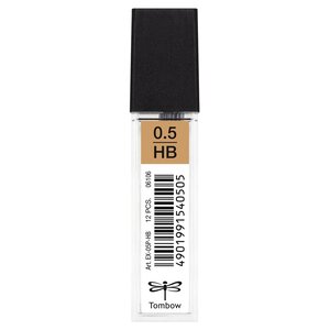 Etui de 12 mines pour porte-mine pointe calibrée 0 5 mm dureté hb tombow