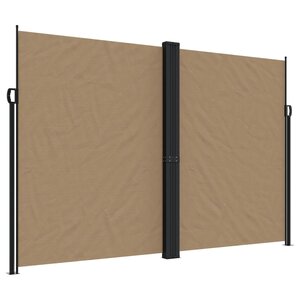 vidaXL Auvent latéral rétractable taupe 220x1000 cm